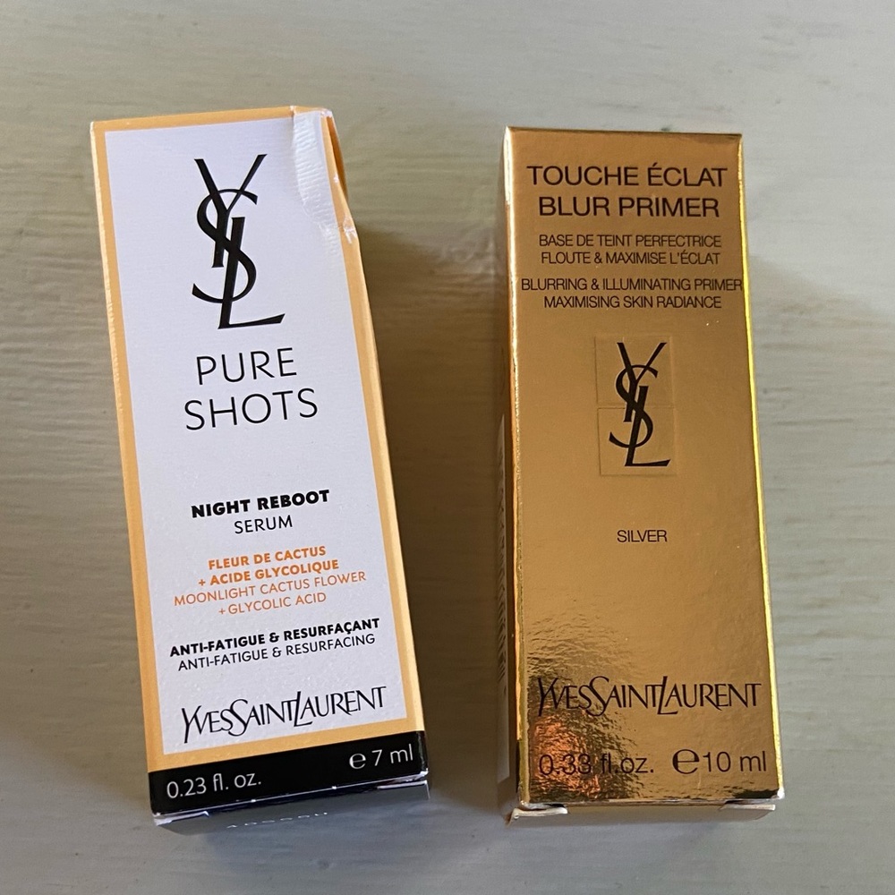 NIB YSL Night Reboot Serum + Touche Eclat Blur Primer Bundle